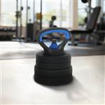 vidaXL 4-in-1 Halterset Zwart en Blauw 121 x 19,5 x 19,5 cm