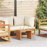 vidaXL Tuin Bijzettafel Bruin 50 x 32,5 x 35 cm Massief Teakhout