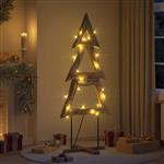 vidaXL Kerstboom met standaard Bruin 180 cm Massief teakhout