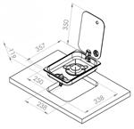 Navy Load Kookplaat 1-Pits 357x250