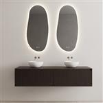 Onderkast Gliss Design Timotheus 200 CM 2 Lades Incl Topplaat Charcoal