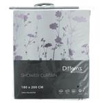 Douchegordijn Differnz Folia Polyester 180x200 cm Paars