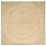 vidaXL Vloerkleed Natuurlijk en Wit 300 x 300 cm Jute