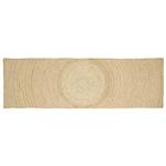 vidaXL Vloerkleed Natuurlijk en Wit 80 x 250 cm Jute