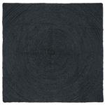 vidaXL Vloerkleden Vierkant Donkergrijs 120 x 120 cm Jute