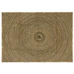 vidaXL Vloerkleed Natuurlijk en Zwart 140 x 200 cm Jute