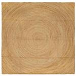 vidaXL Vloerkleden Vierkant Bruin 200 x 200 cm Jute