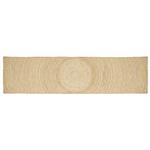 vidaXL Vloerkleed Natuurlijk en Wit 80 x 400 cm Jute