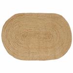 vidaXL Vloerkleden Ovaal Naturel 122 x 183 cm Jute