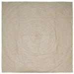 vidaXL Vloerkleden Natuurlijk en Wit 240 x 240 cm Jute