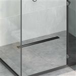 vidaXL Doucheafvoer 2-in-1 met 360° Sifon Zwart 70 cm