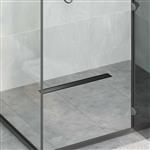 vidaXL Doucheafvoer 2-in-1 met 360° Sifon Zwart 60 cm