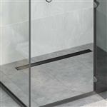 vidaXL Doucheafvoer 2-in-1 met 360° Sifon Zwart 90 cm