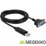 DeLOCK 66281 video kabel adapter 1,8 m RS-232 USB Type-A Zwart