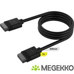 Corsair iCUE LINK Cable, 1x 600mm with Straight connectors, Black
