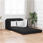 vidaXL Vouwsofa Bed Zwart 124 x 71 x 78 cm Fluweel
