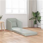 vidaXL Vouwsofa Bed Lichtgrijs 65 x 80 x 83 cm Fluweel
