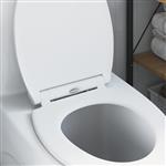 vidaXL Toiletzitting Wit 45,5 x 37,5 x 3,8 cm Duroplast