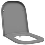 vidaXL Toiletzitting Grijs 44,5 x 35 x 3,6 cm Duroplast