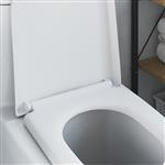 vidaXL Toiletzitting Wit 46,2 x 36 x 4,3 cm Duroplast