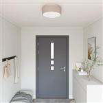 vidaXL Plafonnière met schijnwerpers Taupe 38 x 38 x 13,5 cm Stof