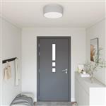 vidaXL Plafonnière met schijnwerpers Grijs 38 x 38 x 13,5 cm Stof