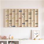 vidaXL Muurdisplaykast met plank Beige 98 x 4,5 x 55 cm Bewerkt hout