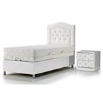 Opberg Boxspring Diamond 1 persoon (Kleur: Zwart)