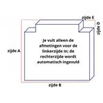Rechthoekig matras met uitsnede op maat (Matrastype: SG25)