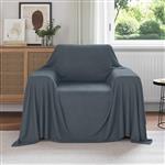 vidaXL Kleden 6 stuks Donkergrijs 210 x 140 cm Fleece