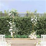 vidaXL Trouwrand Goud 150 x 49,5 x 200 cm Staal