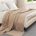 vidaXL Kleden 6 pcs Kameel 240 x 220 cm Fleece