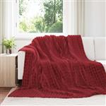 vidaXL Kleden 6 stuks Bordeaux Rood 270 x 240 cm Fleece
