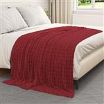 vidaXL Kleden 6 stuks Bordeaux Rood 200 x 150 cm Fleece