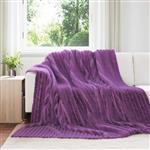 vidaXL Kleden 6 stuks Paars 240 x 220 cm Fleece