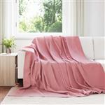 vidaXL Kleden 6 stuks Roze 270 x 240 cm Fleece