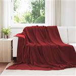 vidaXL Kleden 6 stuks Bordeaux Rood 220 x 240 cm Fleece