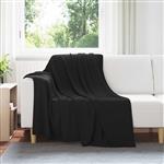 vidaXL Kleden 6 pcs Zwart 200 x 150 cm Fleece