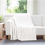 vidaXL Gooi Deken Wit 150 x 200 cm Fleece