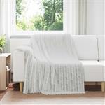 vidaXL Gooi Deken Grijs 200 x 150 cm Fleece