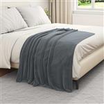 vidaXL Kleden 6 stuks Donkergrijs 130 x 150 cm Fleece