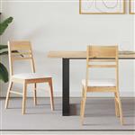 vidaXL Eettafelstoelen 2 pcs Naturel 43 x 54 x 89 cm