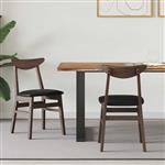 vidaXL Eettafelstoelen 2 pcs Licht Bruin 42 x 47.5 x 81 cm