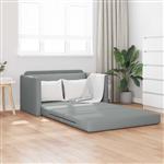vidaXL Vouwsofa Bed 110cm Lichtgrijs Stof