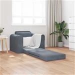 vidaXL Vouwsofa Bed Donkergrijs 98 x 71 x 83 cm Fluweel