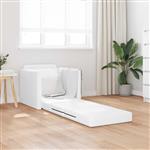 vidaXL Vouwsofa Bed Wit 74 x 77 x 81 cm PVC