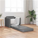 vidaXL Vouwsofa Bed 61cm Donkergrijs Stof