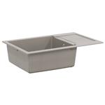 vidaXL Wasbak Grijs 780 x 500 mm 80% Kwarts en 20% Hars