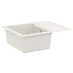 vidaXL Wasbak Wit 620 x 500 mm 80% Kwarts en 20% Hars