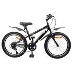 vidaXL Kinderfiets 20 Inch 6-Speed voor 6-11 jaar oud Zwart